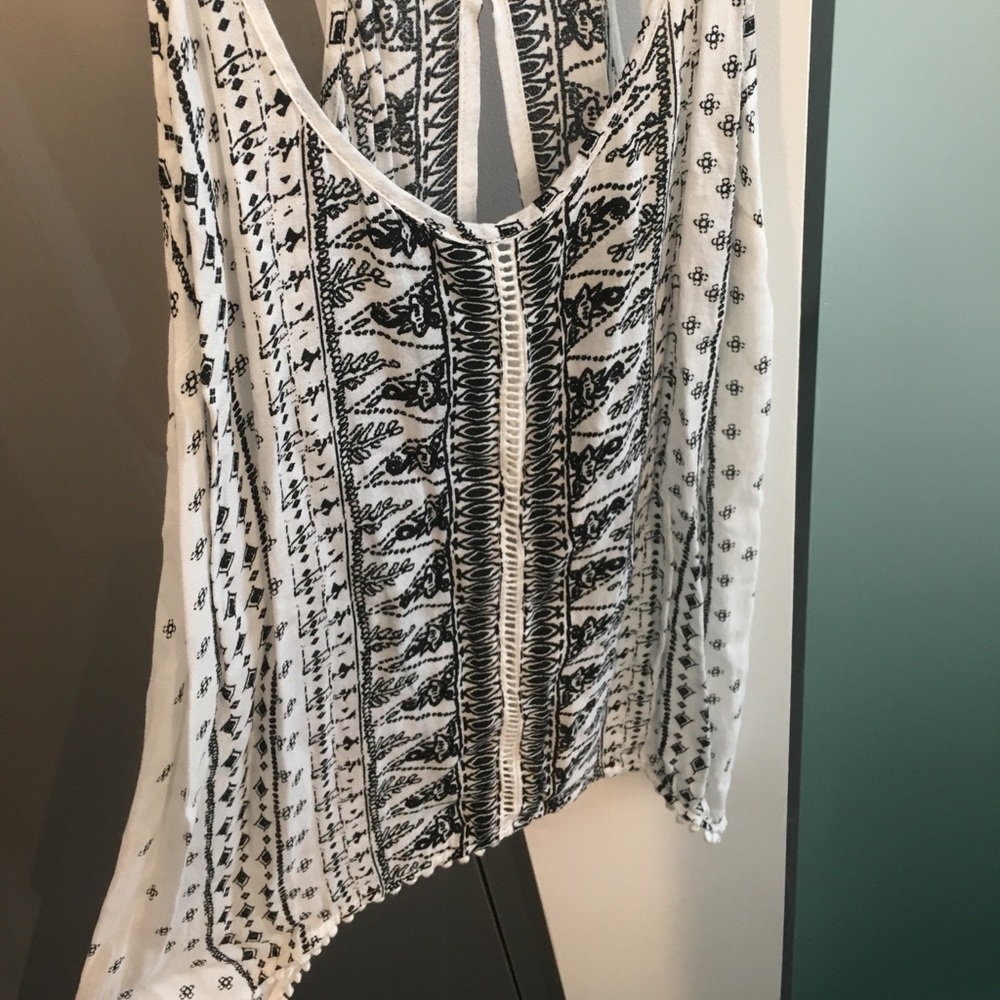 Urban Outfitters patterned tank with open back